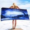 Microfiber Moon Beach Towel Oversized,Quick-dry Bath Towel,Super Absorbent Beach Towels Sandless for Bathroom Swim Sport Shower