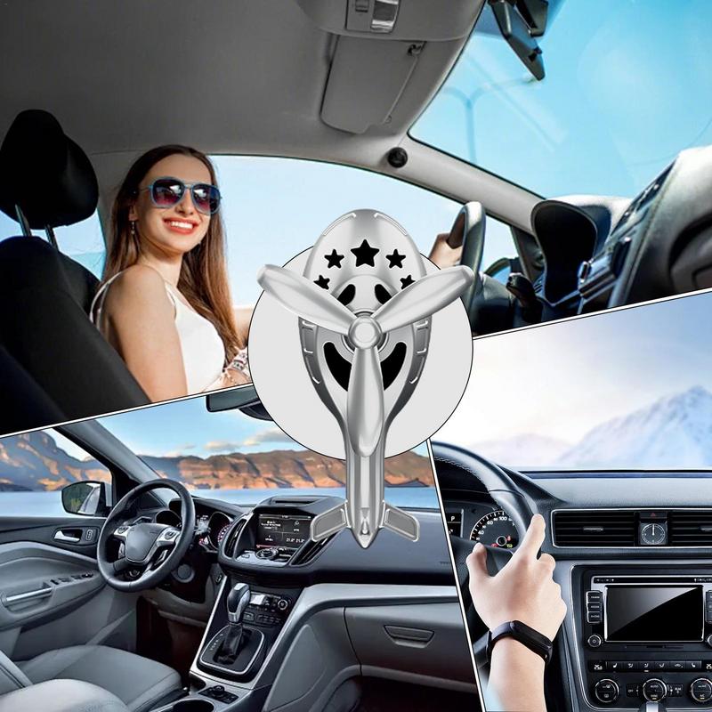 Osvěžovač vzduchu do auta ve tvaru letadla Větrací otvor Vrtulník Výdech vzduchu Otočná vrtule Difuzér Klip Inovativní Aromaterapeutická ozdoba Vzduch