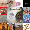 Om Hinduism Ganesha Elephant Head God Pendant Necklace Charm Wristband Success Wealthy Amulet Talismans Vintage Gifts Protect Health Lucky Rich
