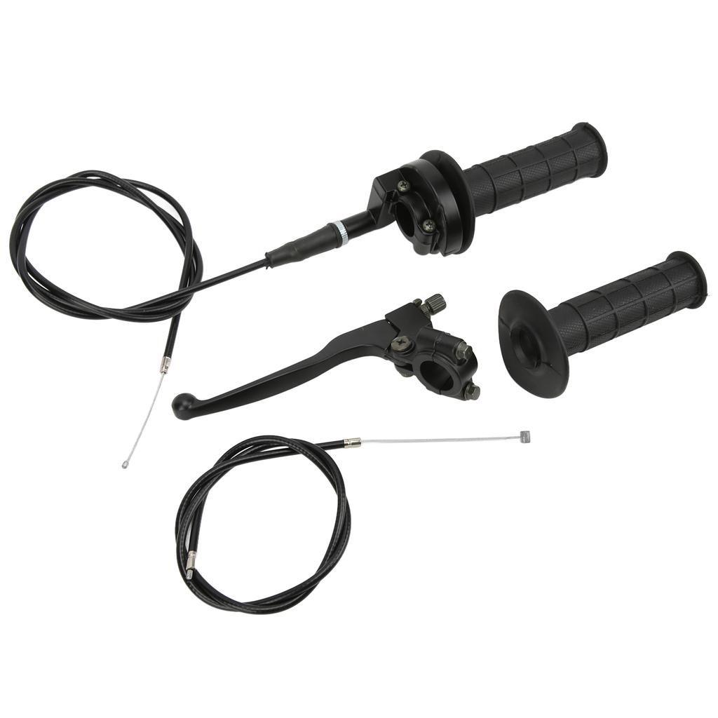7 8in Throttle Brake Handle Cable Kit Black Matte Texture Replacement for 50cc 90cc 110cc 125c 4 Stroke Dirt Bike