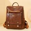 PU Rucksack Retro Großer Fassungsvermögen Rucksack Damen Reisetasche