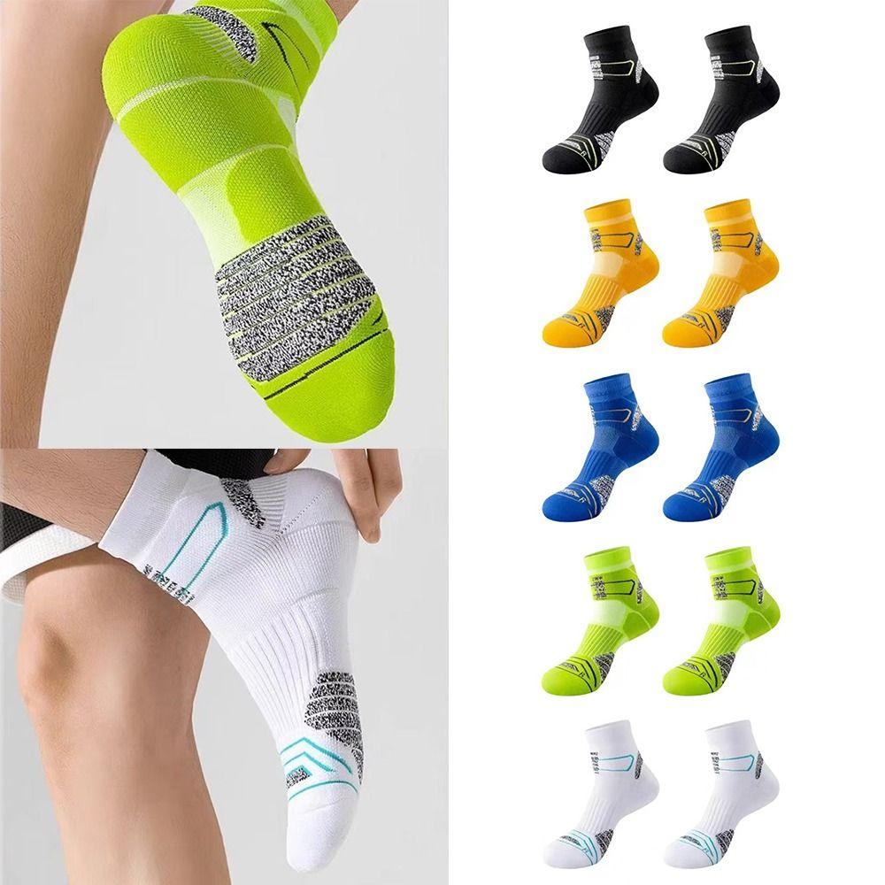 Multicolor Marathon Running Socks Odor Prevention Basketball Socks Cycling Socks Sports Activities