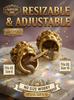 Vintage Retro Geometric Adjustable Open Ring Artistic Fashion Statement Finger Ring for Men Women Trendy Jewelry