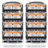 Gillette Compatible Replacement Manual Razor Blades Fusion/ProGlide Blades, 5-Blade (Black, 8-Pack)
