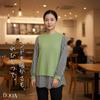 Piece To Complete Your Layered Tunic Knit Soft To the Smart Elegant Size L [UQQA] [One Look] Women's Top, Spring/Autumn Pullover, Versatile, Touch,