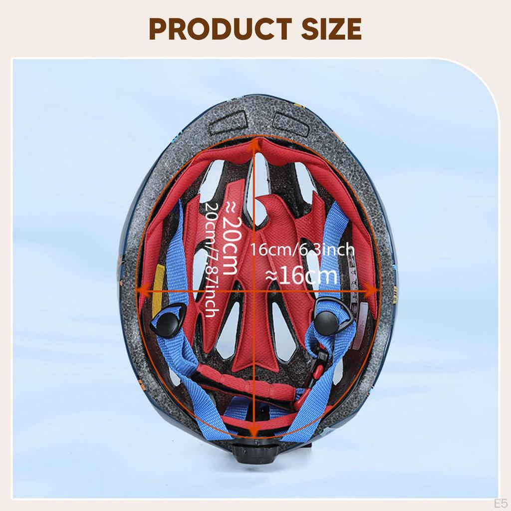 Bike Helmet for Kids Cycling Portable Bicycle Helmet, Removable Inner Liner Sports, Bicycling,