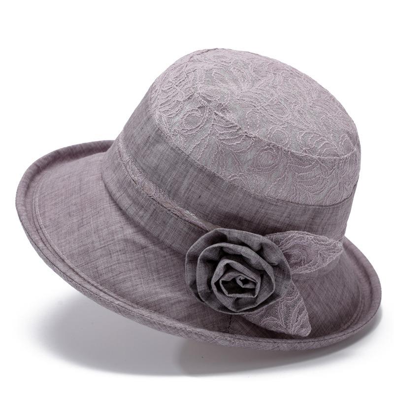 Spring and Autumn Hat Female Visor Basin Hat Cloth Hat Summer Big Eaves Bucket Hat