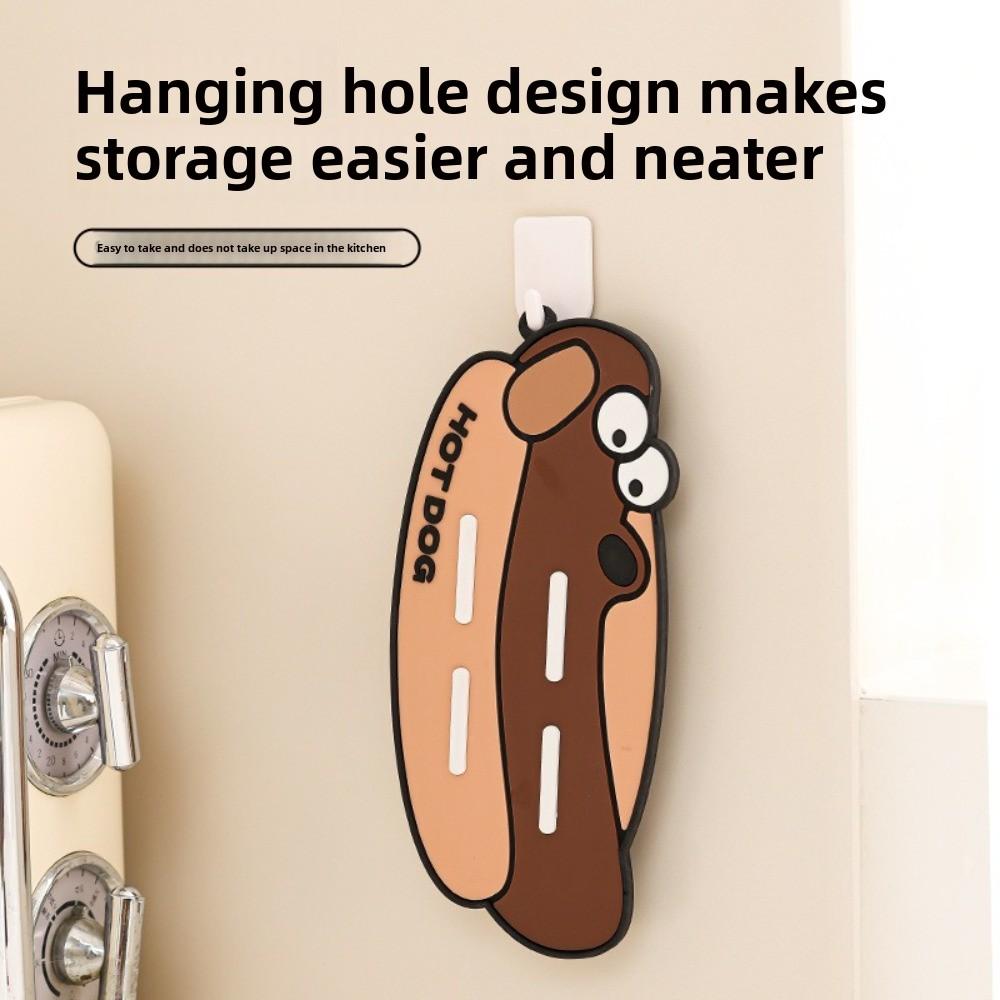 2PCS/SET Cartoon Drain Pot Cover Pad Silicone Heat-Resistant Pad Cup Mat Drain Area