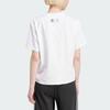 adidas Hello Kitty Kleeblatt Boxy T-Shirt mit Markenlogo-Print Damen Oberteile Weiß IX7880