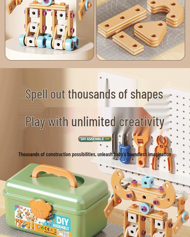 Children's Repair Toolbox Set with Electric Screwdriver - Educational Role Play Toy