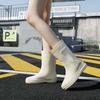 2025 new rain shoes women's fashion wear non-slip foreign style medium and high tube water shoes adult soft-soled long rain boots