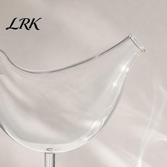 Bird Bam Glasse Cocktail Glass, 150ml Novelty Shaped Wine Stemware, Creative Coupe Anniversary Glass for Bar Party, Gift Women Lovers Thickened Rim