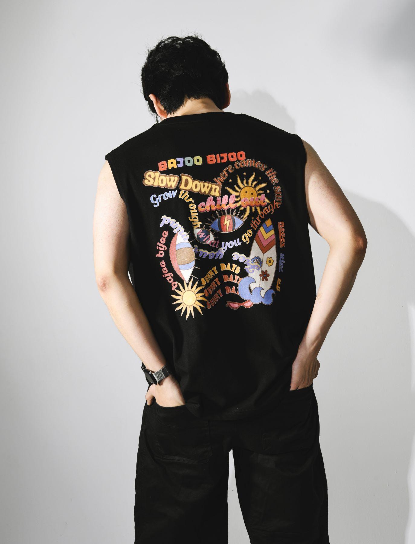 Bajubiju Wind Surfing Over Fit Sleveless [Black] L