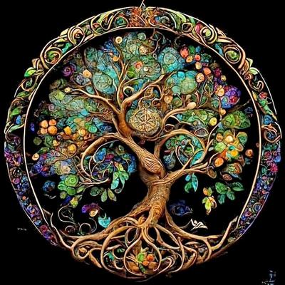 Pittura Diamante Paesaggio Fantasy Trapano Quadrato Pieno Rotondo Mosaico Albero Dipinti 5D Per Interni