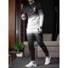 Men's Gradient Color Casual Sportswear Matching Tracksuit, Outfit Suitable Casual Wear - Comfortable Tracksuit for Events