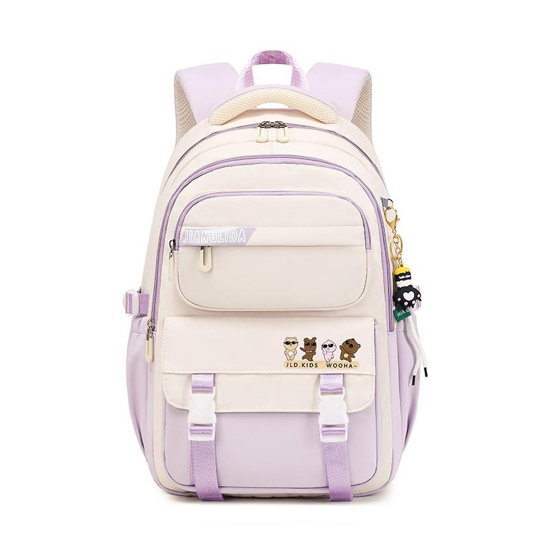College-Mädchen Aussehen Rucksack mit großer Kapazität Lässiger Rucksack Koreanische Version Schlichter Ins-Stil und Schmutzabweisend