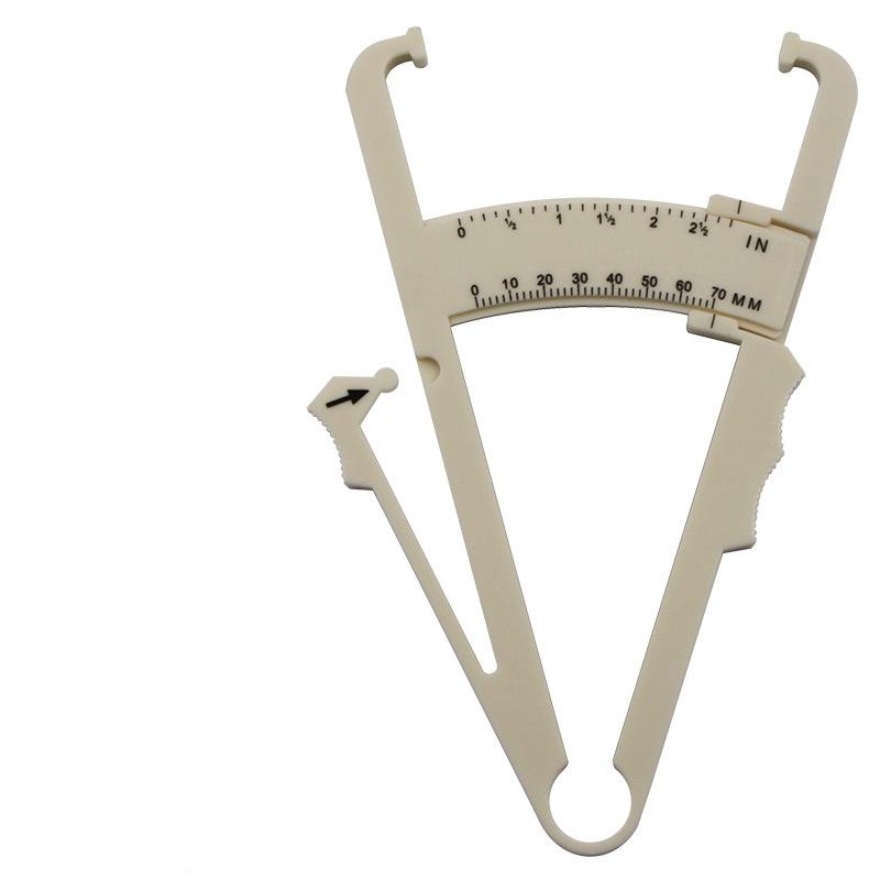 

1pc Personal Body Fat Caliper Skin Analyzer Measure Charts Fitness Slim Keep Health Tester Body Fat Monitor Sebum Meter Folder бежевый