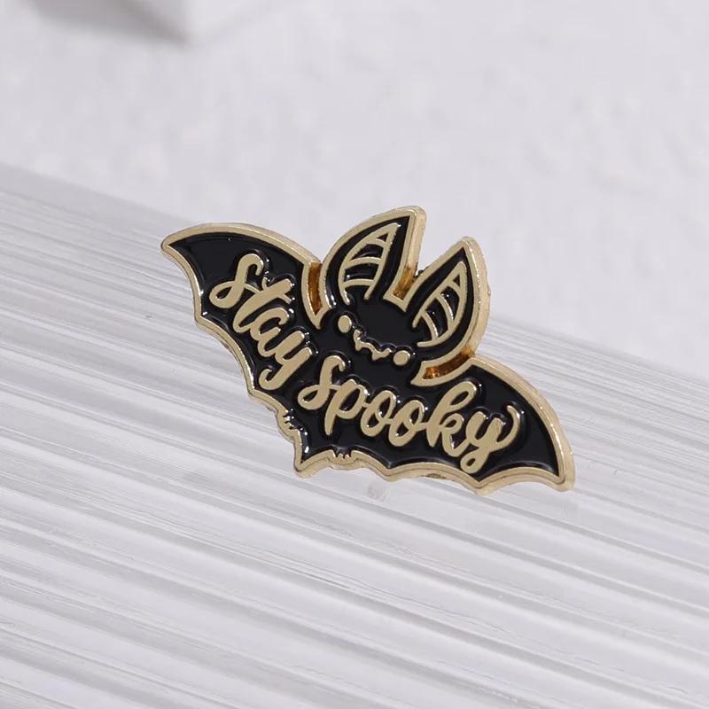 Bat Carton Enamel Lapel Pin Cartoon Metal Brooch Jewelry For Women Men Hat Backpack Bags Badge Pins Kids Gifts