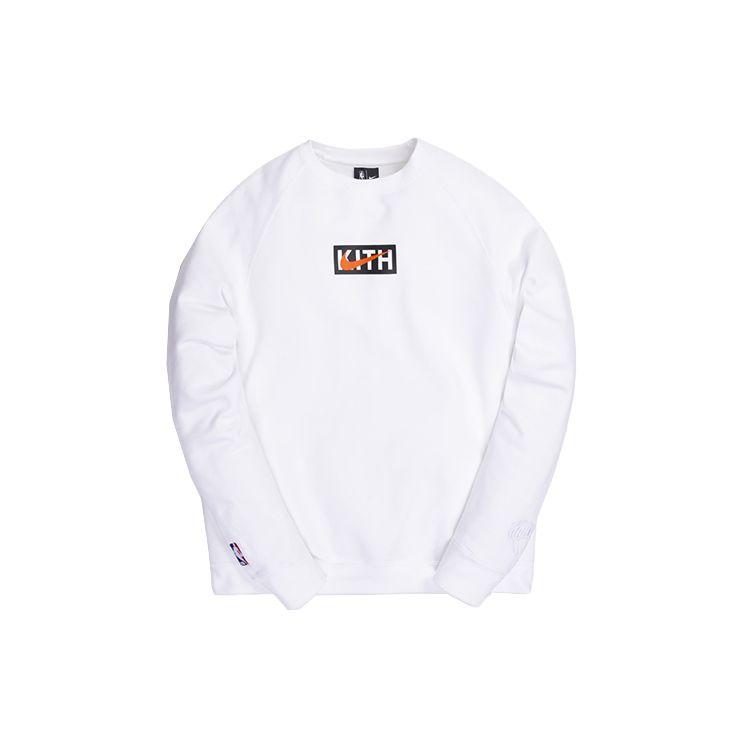 

Kith X Nike New York Knicks Толстовка с круглым вырезом Топы унисекс Белый CZ1791-100