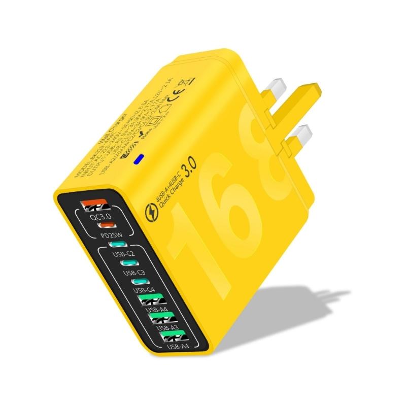 150W Multi Port USB Charging Adapter Fast Charging Wall Adapter Type C USB Travel Charging Adapter For Mobile Phone