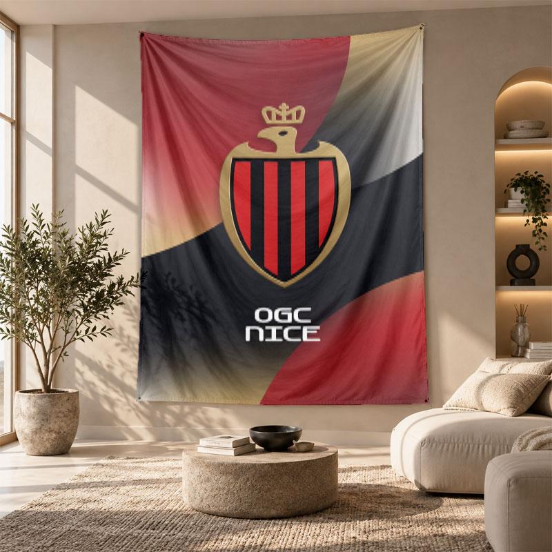 Decorative Tapestry,OGC Nice FC Printed Wall Art, Lightweight Wall Hanging For Bedroom Background