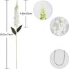 with Leaves Shyacinth Rattan Long Stem Silk Flower 3D Delphinium  Photo Props