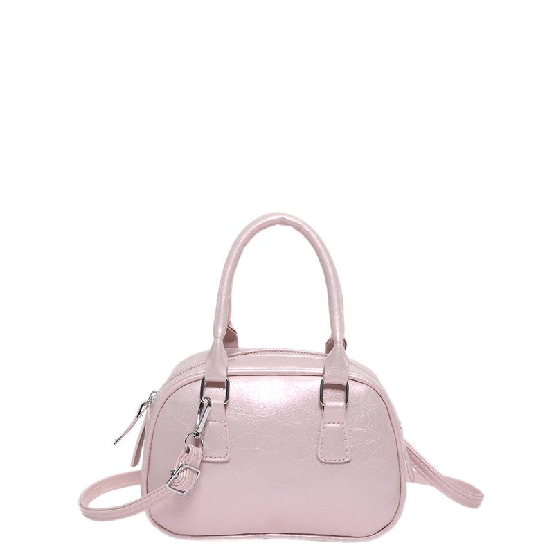 

Корейська сумка для боулінгу, жіноча нова мода 2024 року, портативна сумка-раковина, універсальна сумка-мессенджер tide рожевий