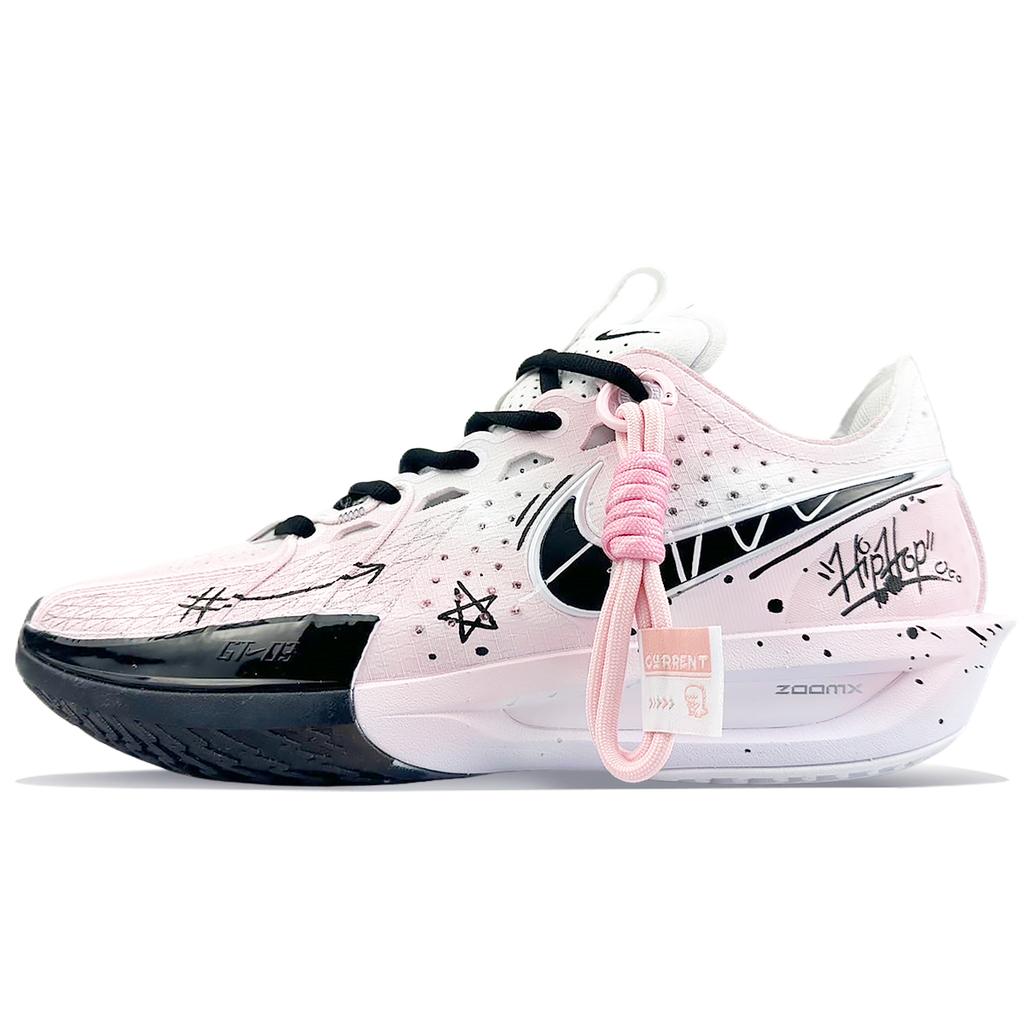 Nike G.T. Cut 3 Low top Basketball Shoes Unisex Black Pink DV2918-102(Team40-S-BOX)