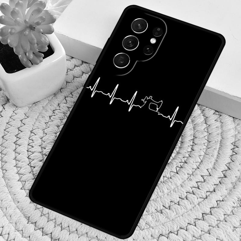 

Sewing Heartbeat TPU Phone Case For Samsung Galaxy note 10 pro S26 S25 S24 S23 S22 Ultra Plus S21 FE S20 Shockproof Cover Galaxy S23 Ultra