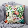 Flower Plant Leaf Birds Cushion Cover Polyester Linen Decorative Pillowcase Sofa Cushions Home Room Car Decor Throw Pillow