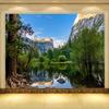 Natural Scenery 3D Wall Mural Forest and Lake Wallpaper for Living Room TV Background Wallpaper Home Decor Mural