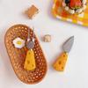 Super Cute Cheese Knife and Fork Cute Breakfast with Butter Cake Bread Dessert Fork