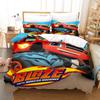3D tisk Blaze N Monster Machines Ložní souprava Kreslený povlak na přikrývku Double Twin Full Queen King Povlečení pro dospělé Kid Povlak na přikrývku