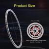 Symphony LED Car Hub Lamp Double Sided APP Remote Sound Control Waterproof Neon Wheel Ring 12V Auto Decorative Atmosphere Light