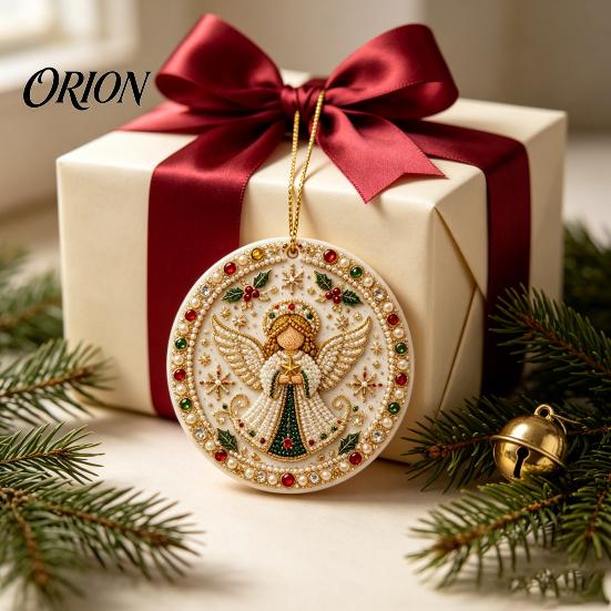 Holiday Tree Decorations Christmas Acrylic Hanging Ornament, Double Side Printed Ornament Decor Pendant, Festive Home Decoration Special