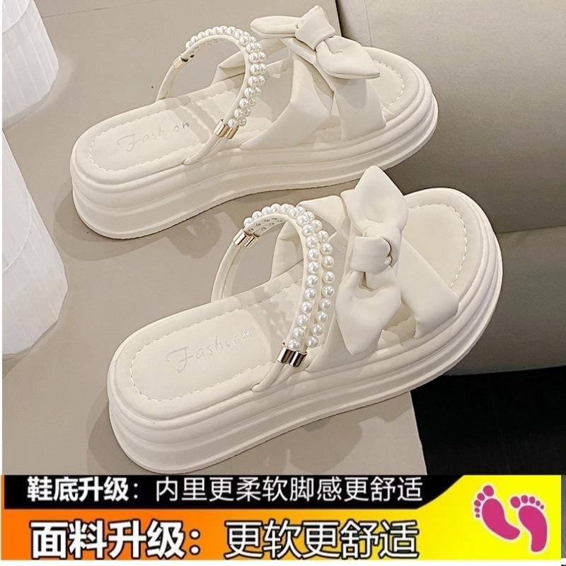 

Fairy wind platform sandals female outer wear summer 2025 new small two wear French fashion muffin Roman shoes 35
