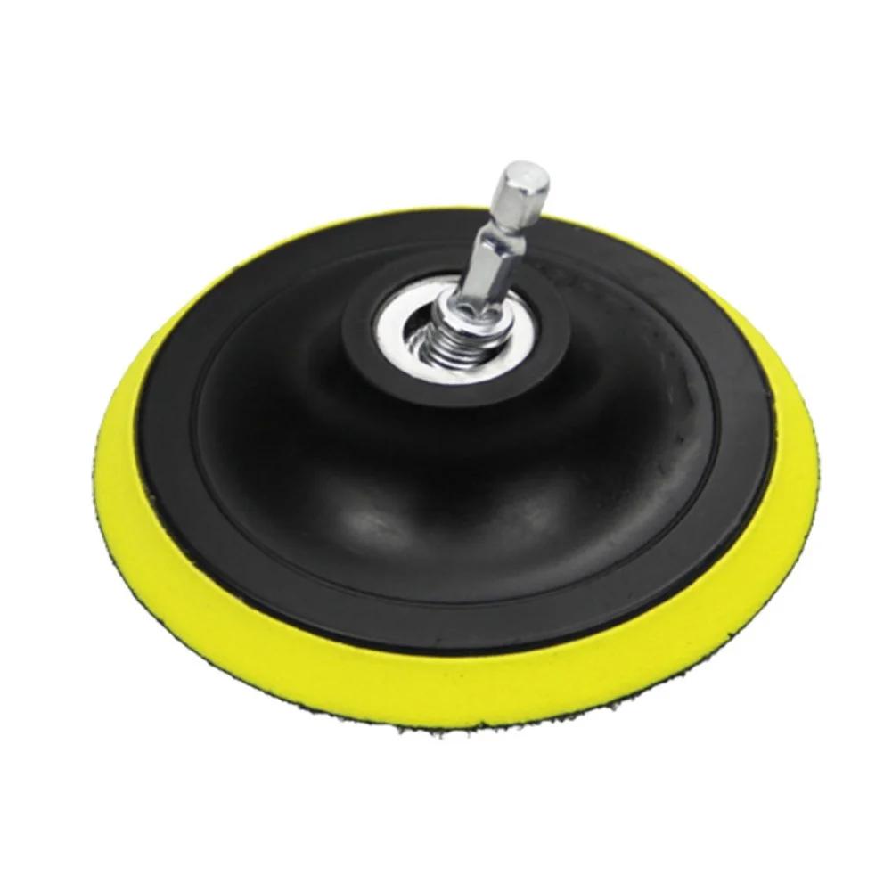 125/75mm Polishing Pad M10 1/4-20 Connecting Rod Hook And Loop Buffing Wheel Backing Pad M10 Drill Adapter Polisher Accessories
