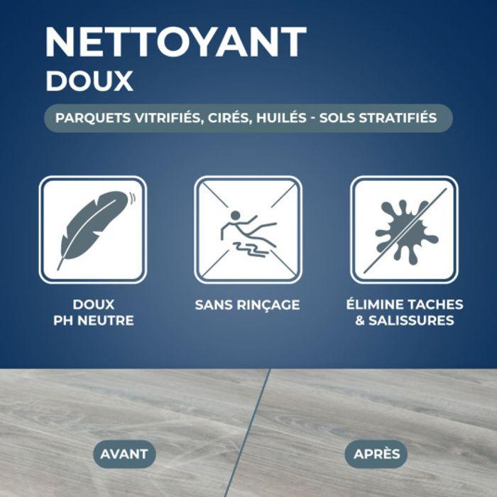 Nettoyant doux pour parquet stratifié