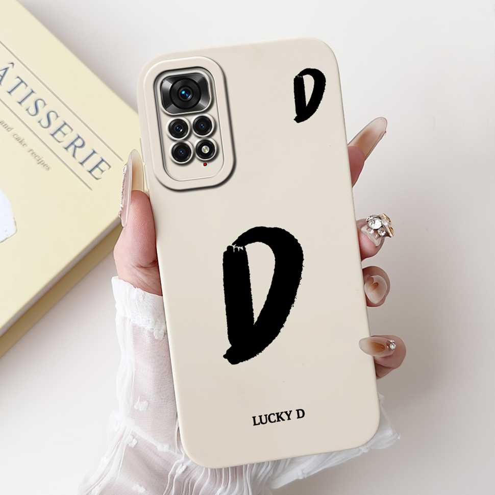 For Xiaomi Redmi Note 11 4G Case Cute Letters Soft Phone Cases For Redmi Note 11 S 11S Note11 4G Silicon Soft Cover 6.43"