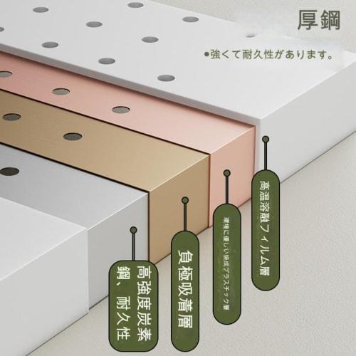 Bivoyud Desktop Storage Board with Clamp and Stand, Pegboard, Punching Board, Easy Installation, Stylish Stationery Storage, Small Item Storage (White