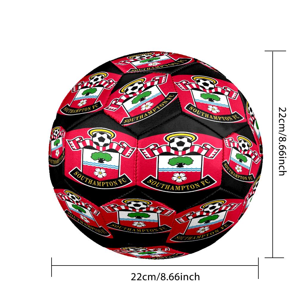 Fc Crest Design Printed Size 5 Soccer Balls, High-Quality, Anti-Slip, Protective Football, A Unique Gift , Birthdays, Christmas Gifts