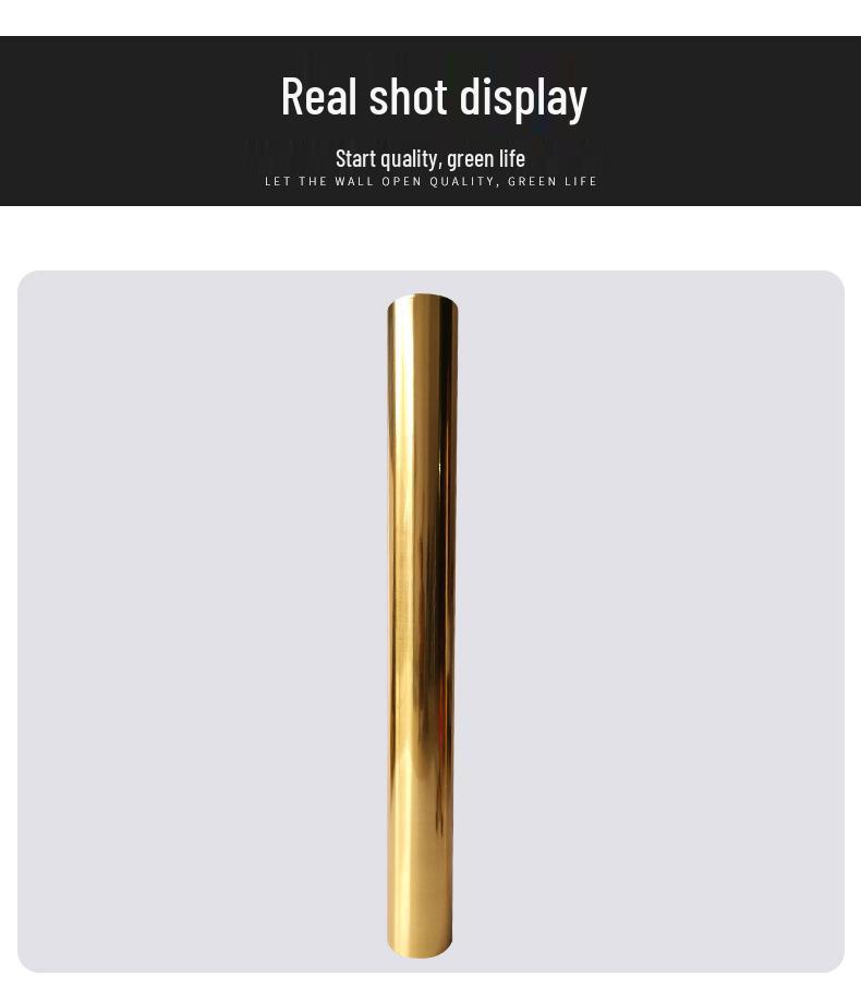 Double-Sided Brushed Gold/Silver Thickened Outdoor Engraving Adhesive Decorative Sticker