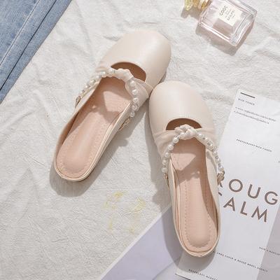 Slippers Wear Women's Summer Fashion High Sense Ins Trendy Bag Head Half Slippers with Skirt Cool Slippers