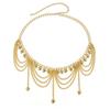 Metallic Color Pattern Waist Chain Heart Solid Electroplated Waist Belt Nightclubs