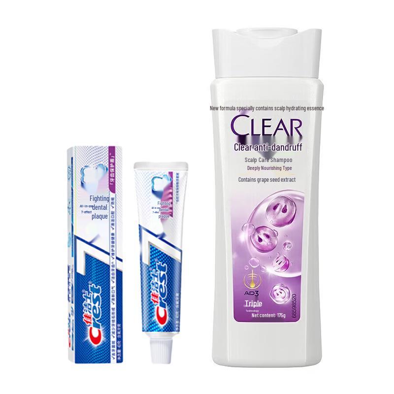 

Crest Toothpaste & Clear Shampoo Bundle