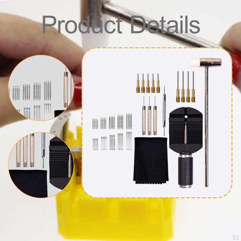 56Pcs Watch Link Removal Tool Multipurpose Professional Repair Kit for Strap Adjustment