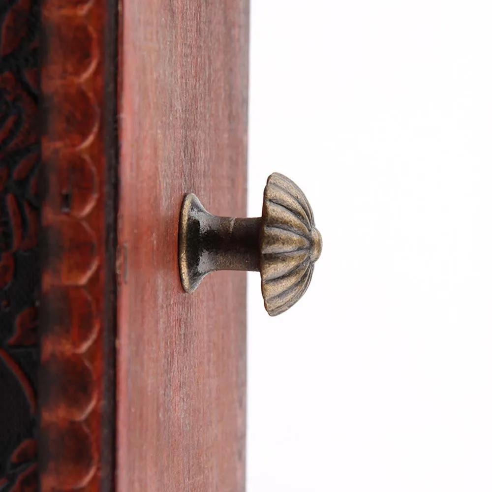 8 Stück Vintage Schrank Schrank Kleiderschrank Kommode Zuggriff Türknauf Schubladengriffe Möbelbeschläge Holz Schmuckschatulle Knöpfe