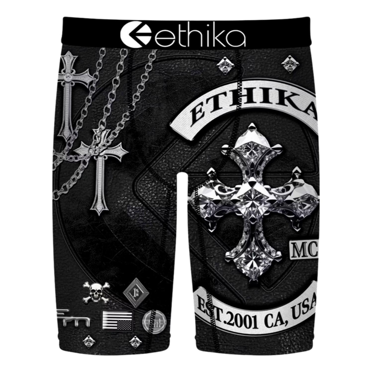 

Чоловіча дихаюча квадратна білизна ETHIKA: Модні спортивні труси з принтом, плавки для фітнесу, пляжні штани. M EU size (120-140 jin)