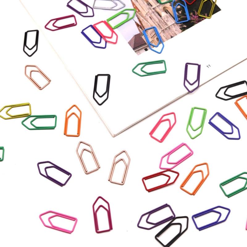 Metal Crayon Paper Clips in Assorted Colors Ideal for Bookmarking and Organizing Office Documents Durabiity