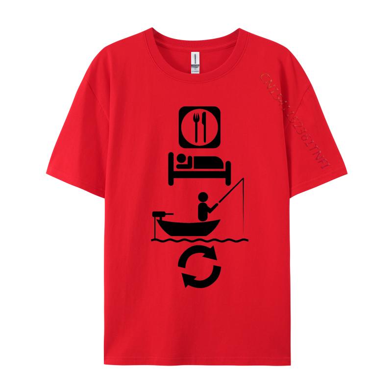 

Unisexs Eat Sleep Fish Repeat TShirts Funny Cool Novelty Fishing Crazy Gift Idea For Dad Cotton Tees For Unisex TShirts Wholesale S